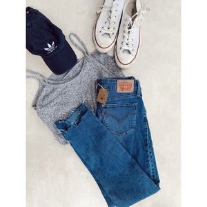 Distressed Levi Jeans